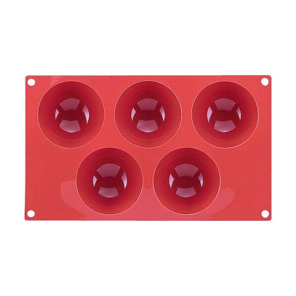 マルテラートフレキシブルモルドSF001 80 半丸型 5ヶ取 WML5701 1個