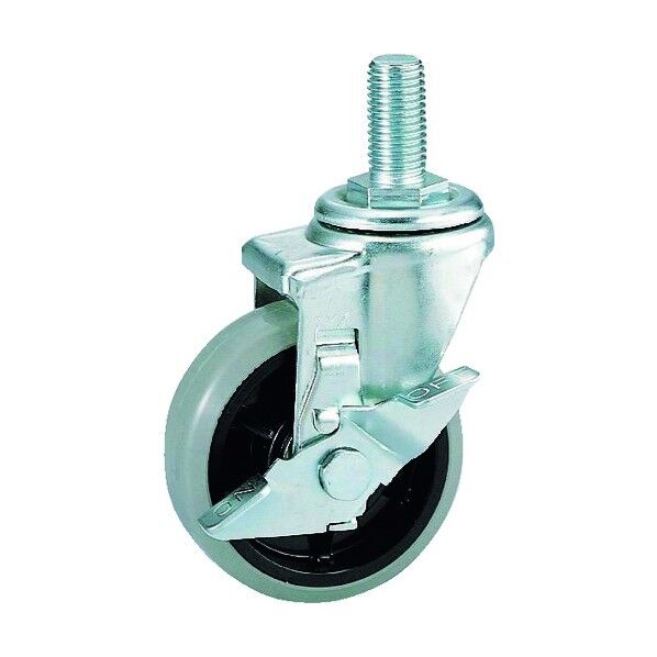 オプションキャスターφ100ウレタン車ストッパー付(スチール金具)