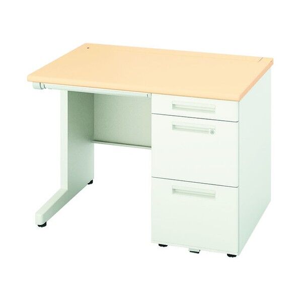 片袖デスク ロングレール仕様 XEHH107H-WS 1点