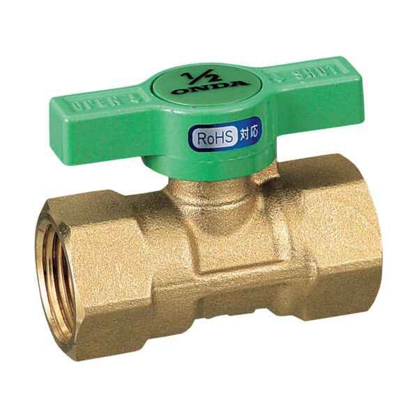 ボールバルブFS型(黄銅・Tハンドル) Rcねじ×Rcねじ