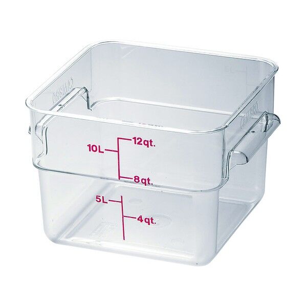 キャンブロ 角型フードコンテナークリアー 12SFSCW クリアー AHC03012 1個