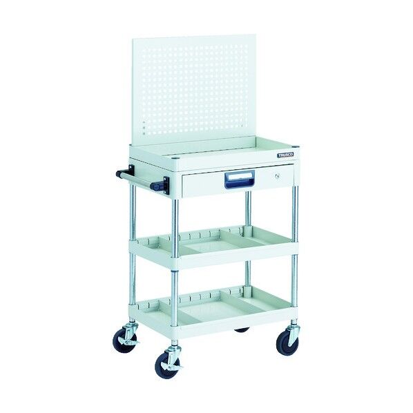 フェニックスワゴン (省音タイプ・薄型1段引出し・仕切板付・上部パンチングパネル付)