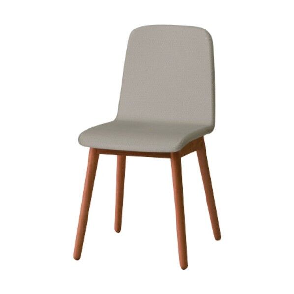 ノットワーク木脚チェア張ぐるみ KLL-134C1-MY3 1点