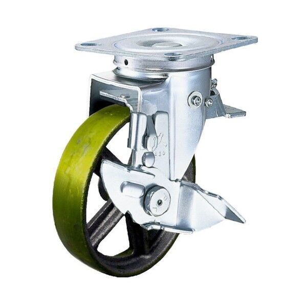 Sシリーズ方向規制自在SP付イモノ車150mm 平戸車 413F0SC150 1個