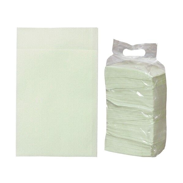 カラーナフキン 六ツ折 500枚パック グリーン 902587 1点