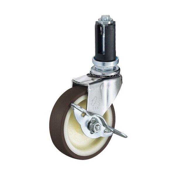 EUシリーズ自在SP付ウレタン車65mm 平戸車 4153EUUR65 1個