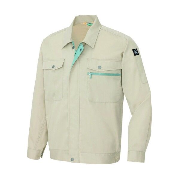 長袖サマーブルゾン(男女兼用) 002ベージュ M 5370 1