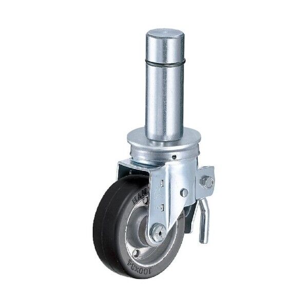 505SKシリーズ自在SP付幅広ゴム車100mm 平戸車 505SKWR100 1個