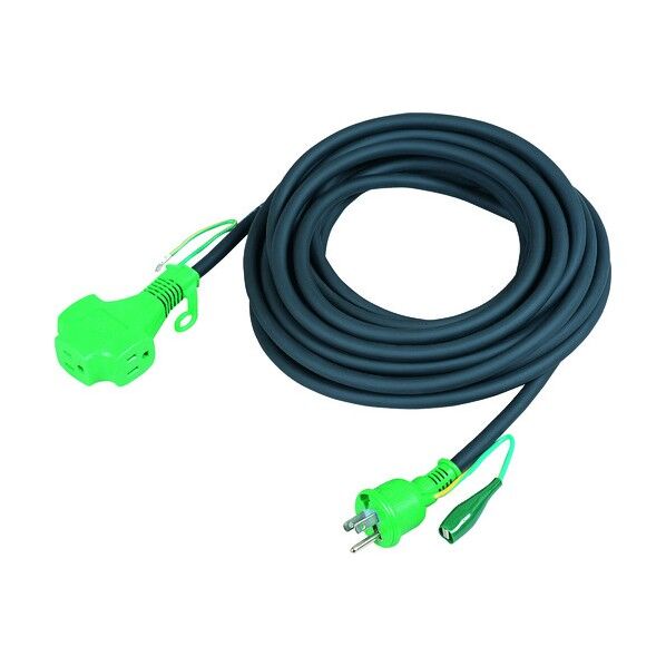 トリプルポッキン 100V延長コード 3芯 アース付 黒 20m PPTVS-20E 1本