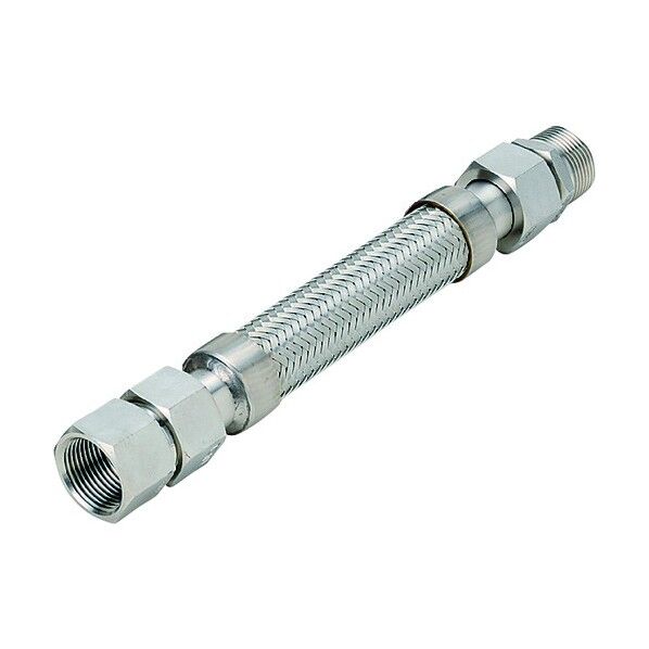 スリムユニオン式(メタルタッチ)フレキシブルホース オス×メス型 継手 NK-2000MF/SUS304-15A-1700L 1本
