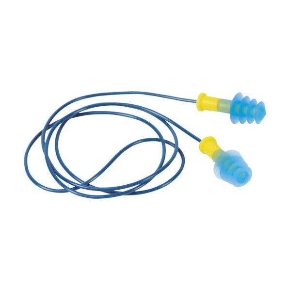 まとめ買い 耳栓 コード付 4段フランジタイプ 26dB 100組 TEK-26HBOX 100組