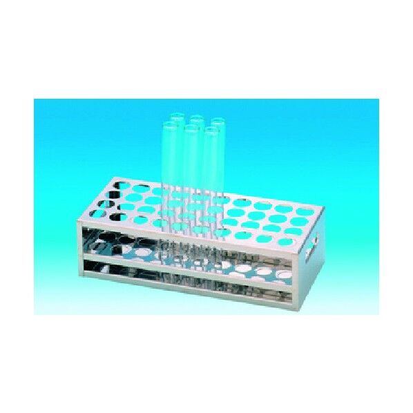 試験管台 ステン板抜製12φ×20本掛 419-51-25-01 1点