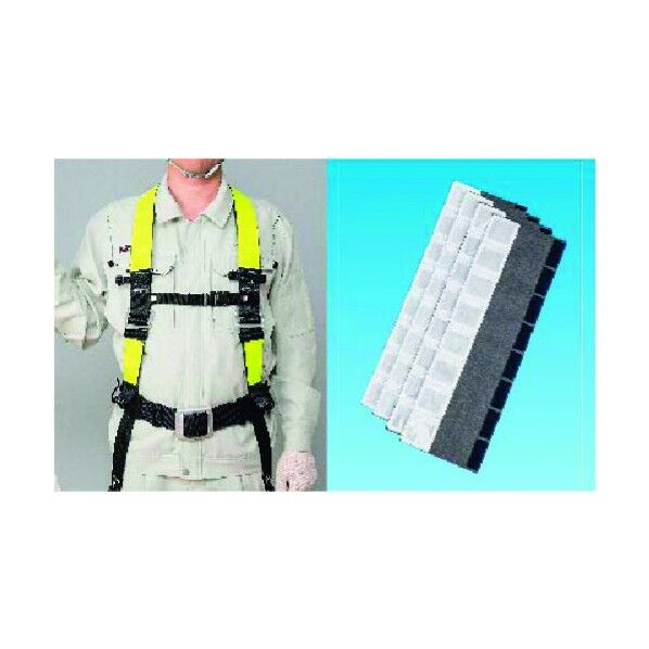 フルハーネス安全帯用反射帯 (4枚組 シルバー 3224-RW 1点