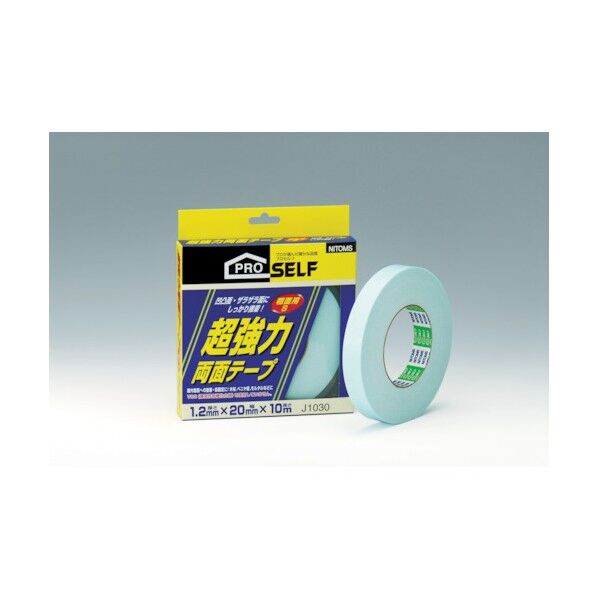 超強力両面テープ 粗面用S 幅20mm×長さ10m×厚み1.2mm J1030 1点