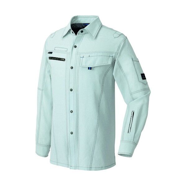 長袖シャツ(男女兼用) 004ライトグレー LL 30435 1