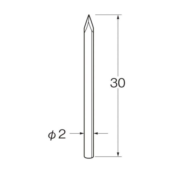 超硬ナイフ(タガネタイプ) Q6213 1本