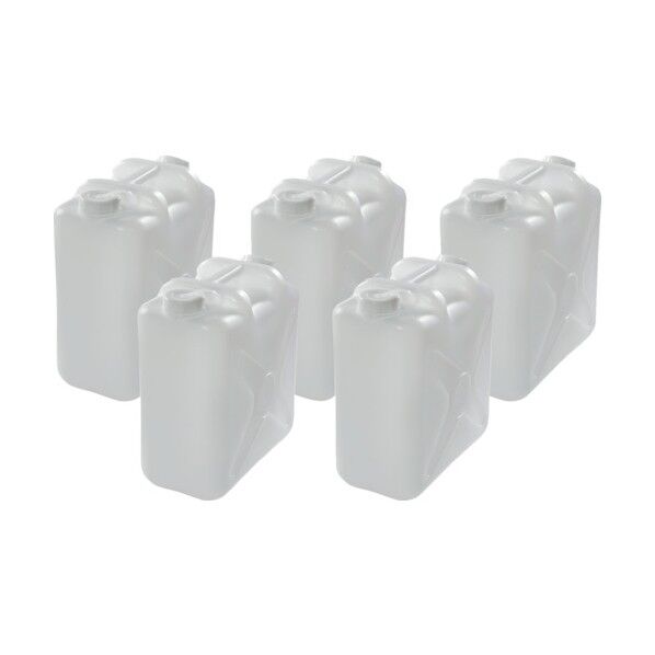 両口ポリタンク(扁平缶) ノズル無 20L(まとめ買い) T0207-P5 5個