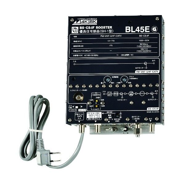 3224MHz対応 CS・BS/CATVブースター(38dB型 日本アンテナ型番：BL387E受信機器ブースター BL) テレビ受信用 BL387E: その他