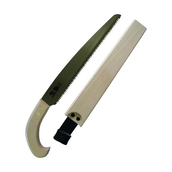 木サヤ付剪定鋸 上製白柄白サヤ