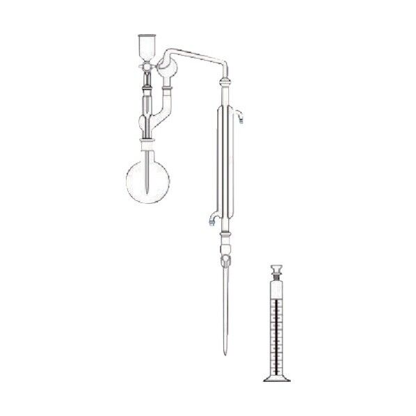 アンモニウムイオン蒸留装置 ガラス部 081110-31 1セット