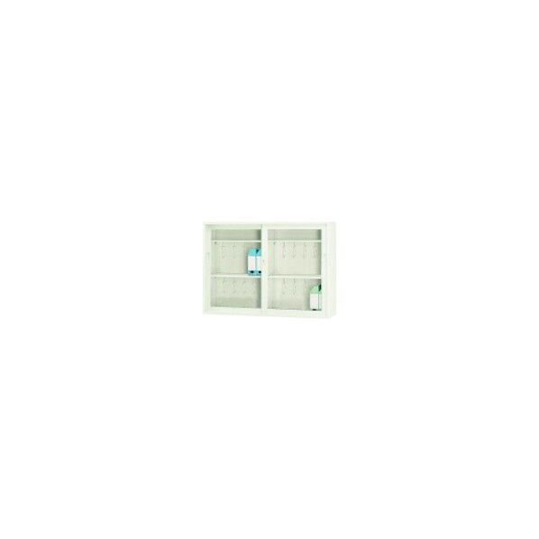 プラス 522798)4×3型引違書庫 ガラス戸 4355NG 1点