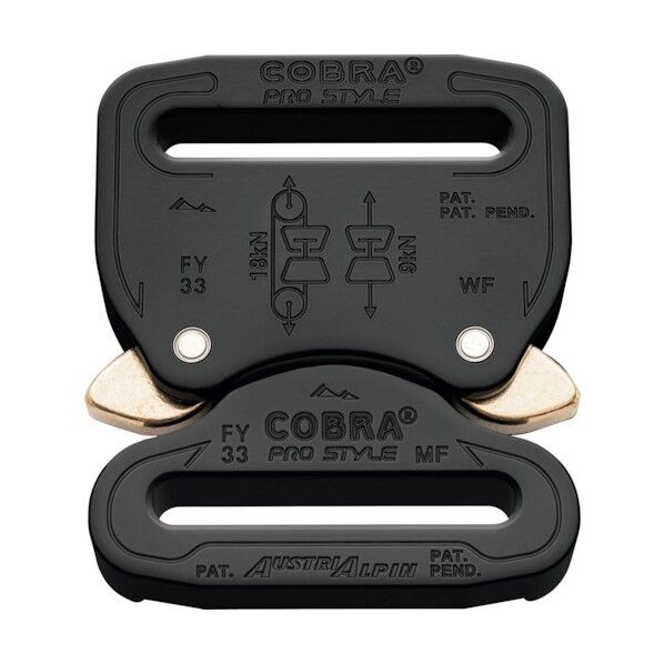 COBRA バックル 33MM ブラック FF FY33KFF 1点