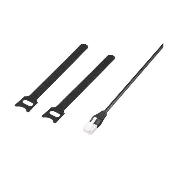 バッファロー ツメ折れないCat6 LANケーブル 結束バンド付 0.3m ブラック BL6TNYK03BK 1個
