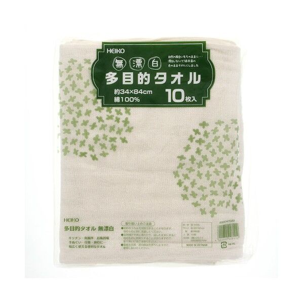 多目的タオル 無漂白 約160匁 4747020 1点