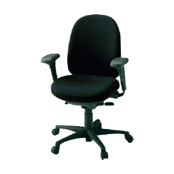 プラス 652830)事務イス 950-2 KD-F22SEL-N BK 1点