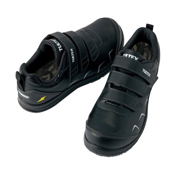 セーフティシューズ(面ファスナー)(男女兼用) 010ブラック 26.0 51657 1足