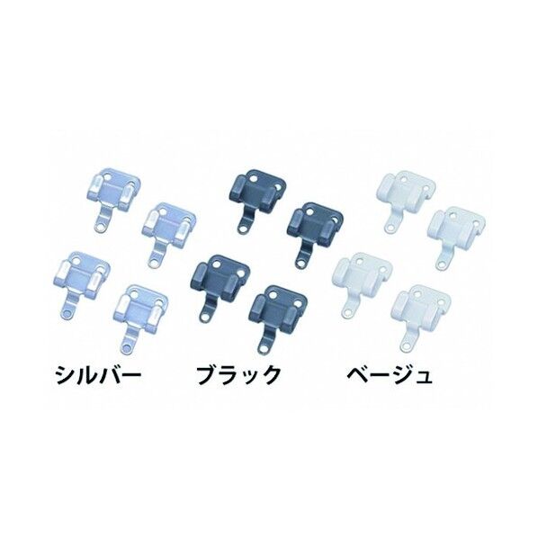 メッシュパネル石膏ボード用金具 ブラック MPA-KS 1点