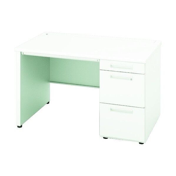 片袖デスク(パネル脚) 1200×700×720 XEHH127GP-WH 1点