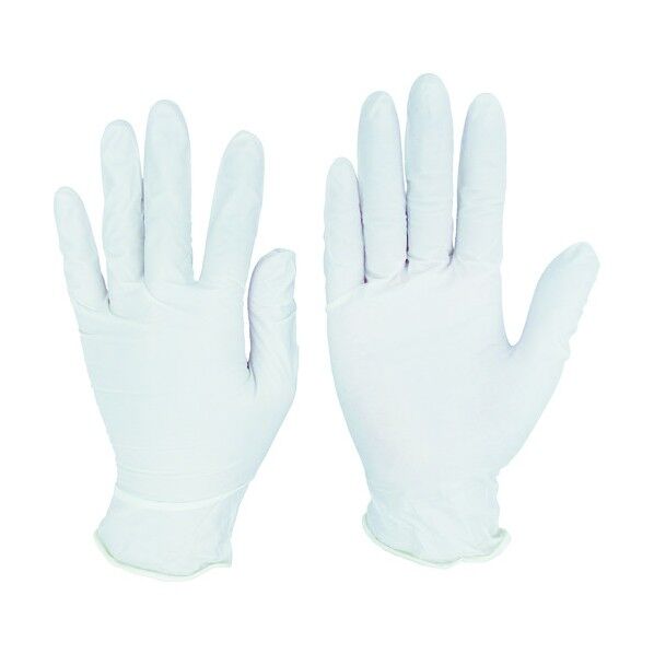 ニトリル手袋粉付白L(100枚入) 250 x 137 x 70 mm NBRP10WL 100枚