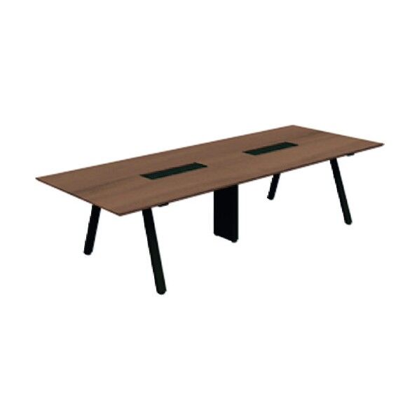 666877)Genelaカンファテーブル GE-3212C PW/BK 1点