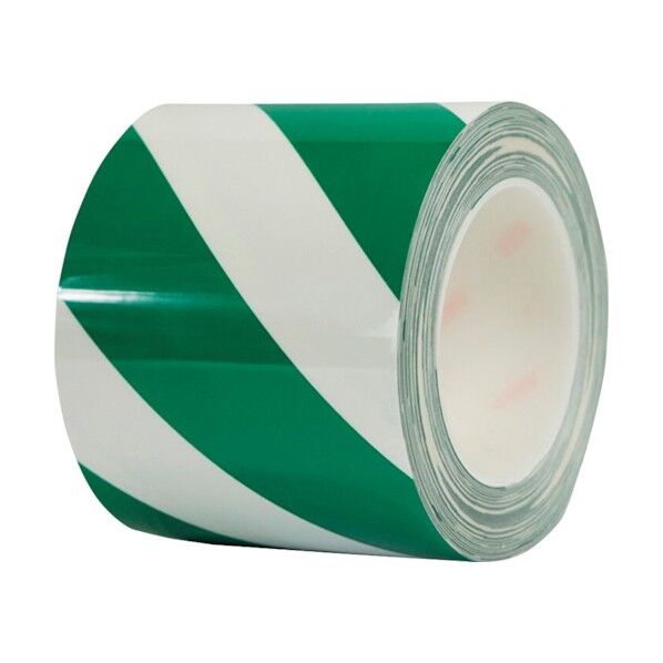 耐摩耗ラインテープ 幅100mm×22m 緑/白 15643 1点