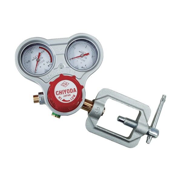 アセチレン用調整器スタウト乾式安全器内蔵型