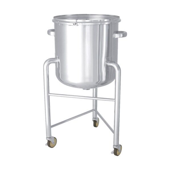 ステンレスタンク鏡板型バンド式密閉容器脚付