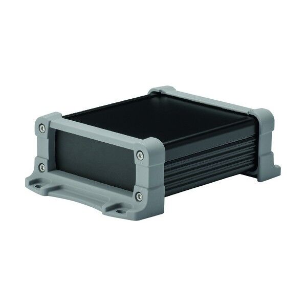 フランジ足付アルミケース アルミパネルタイプ ブラック/グレー EXPF20-10-25BG 1点