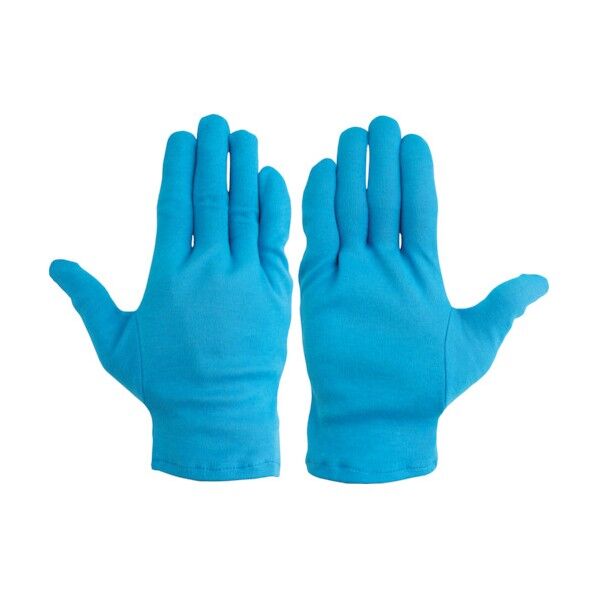 綿スムス マチ無し手袋 青 Lサイズ 1001T-SX-L 12双