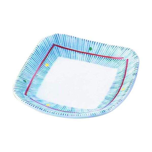 エムズジャパン 錦京十草3.5角皿 T02-17 RTLJ001 1個