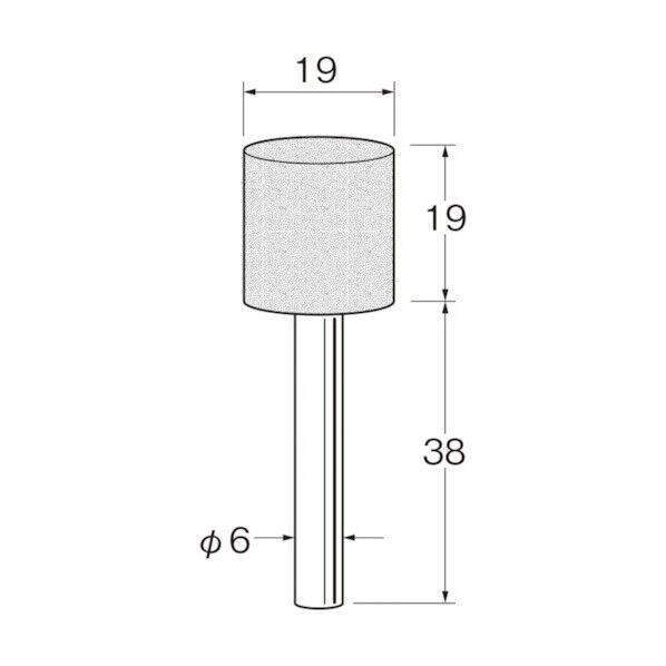 軸付砥石 G6213 5本