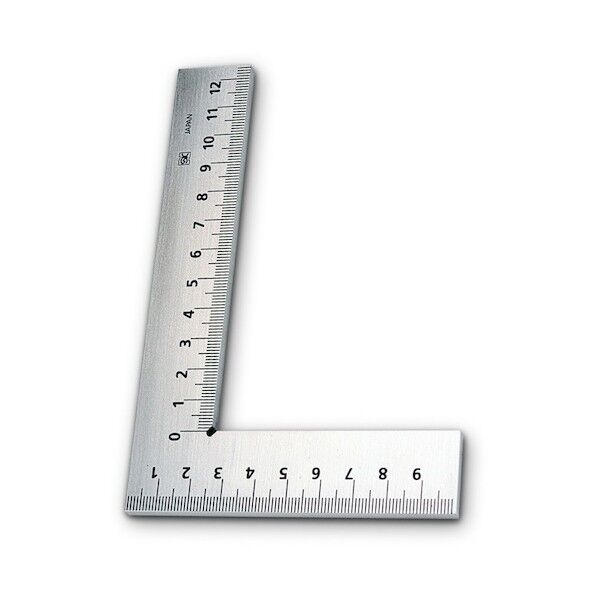 目盛付精密台付スコヤ E形 150 スコヤ E-150 1本