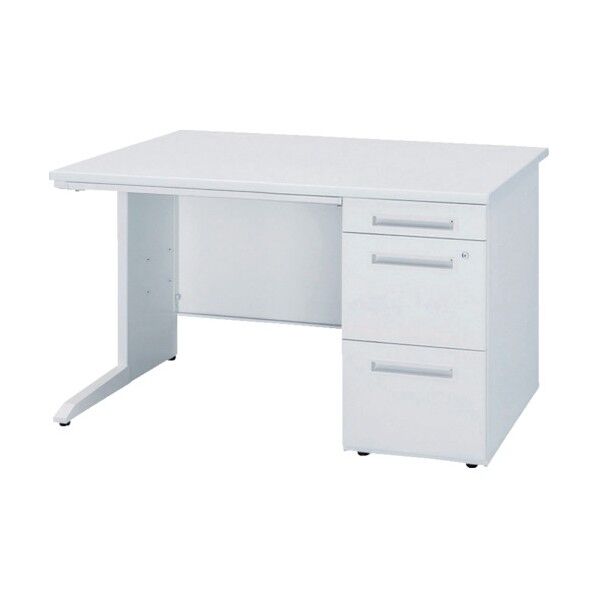 右片袖机 間口1200×奥行700×高さ720 ホワイト 50SBH-127ARWW 1点