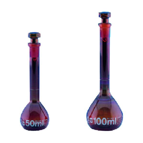 メスフラスコ 茶 1L クラスA 814-11-08-10 1点