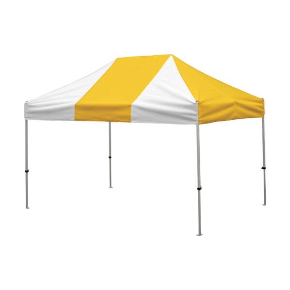 かんたんてんと 2.4m×3.6mオールアルミフレーム 黄白 KA/4WA-YW 1点