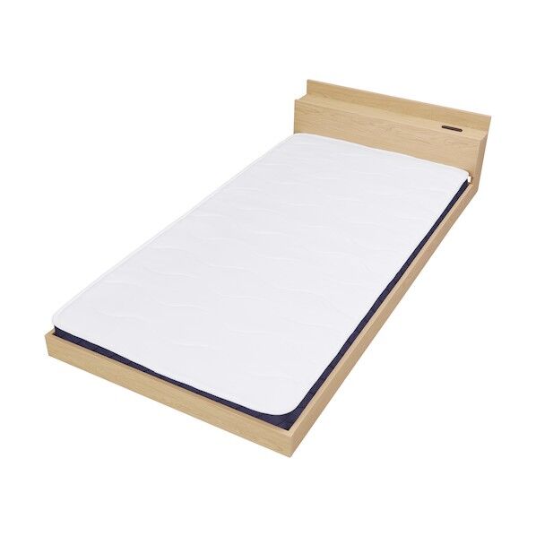 アイリスオーヤマ 296347 マットレス付きフロアベッド S ナチュラル SBM-S-NT 1台...