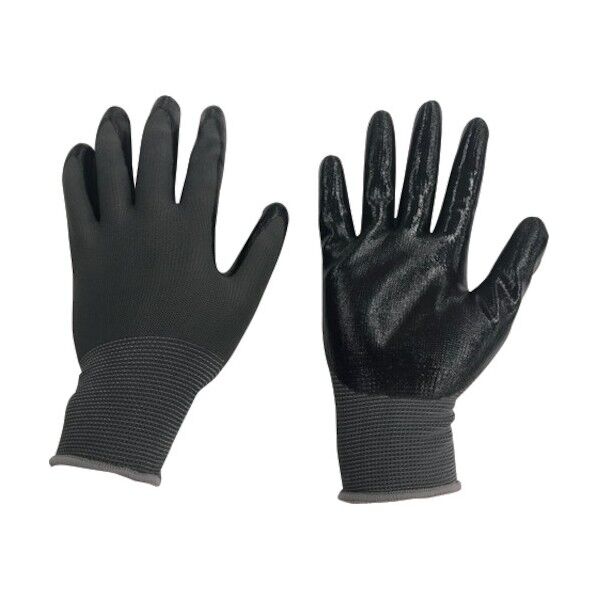ニトリル背抜き手袋 パワーブラック