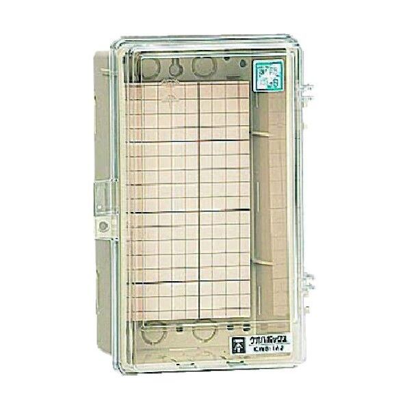 ウオルボックスR(プラスチック製防雨スイッチボックス)透明蓋〈屋根無〉
