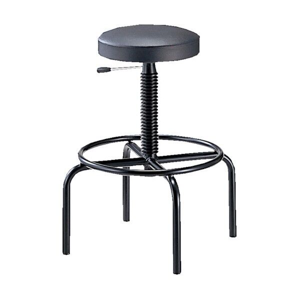 高作業用チェアビニールレザー ブラック TDLH315