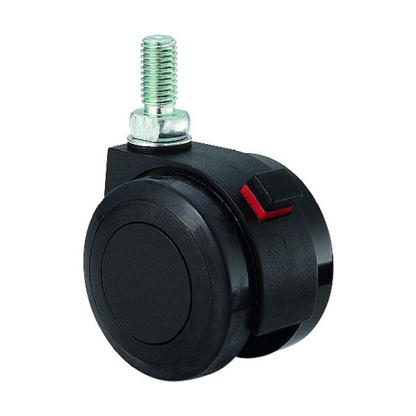 ランプ印 エラストマー車キャスターFPU55型 ねじ込みタイプ キャスター FPU55N10SR(200-133-290) 1個